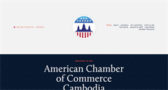 Desktop Screenshot of amchamcambodia.net