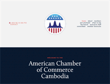 Tablet Screenshot of amchamcambodia.net